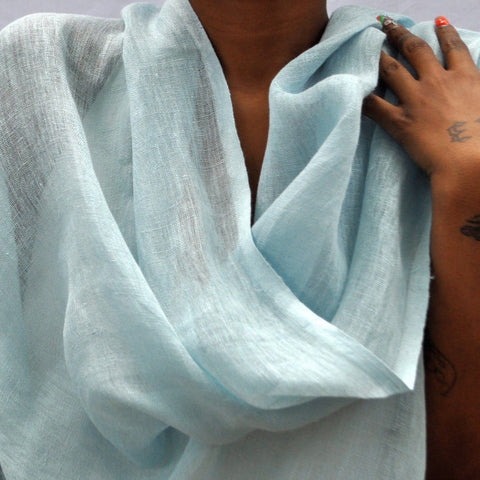 Handwoven Linen Scarves and Shawls