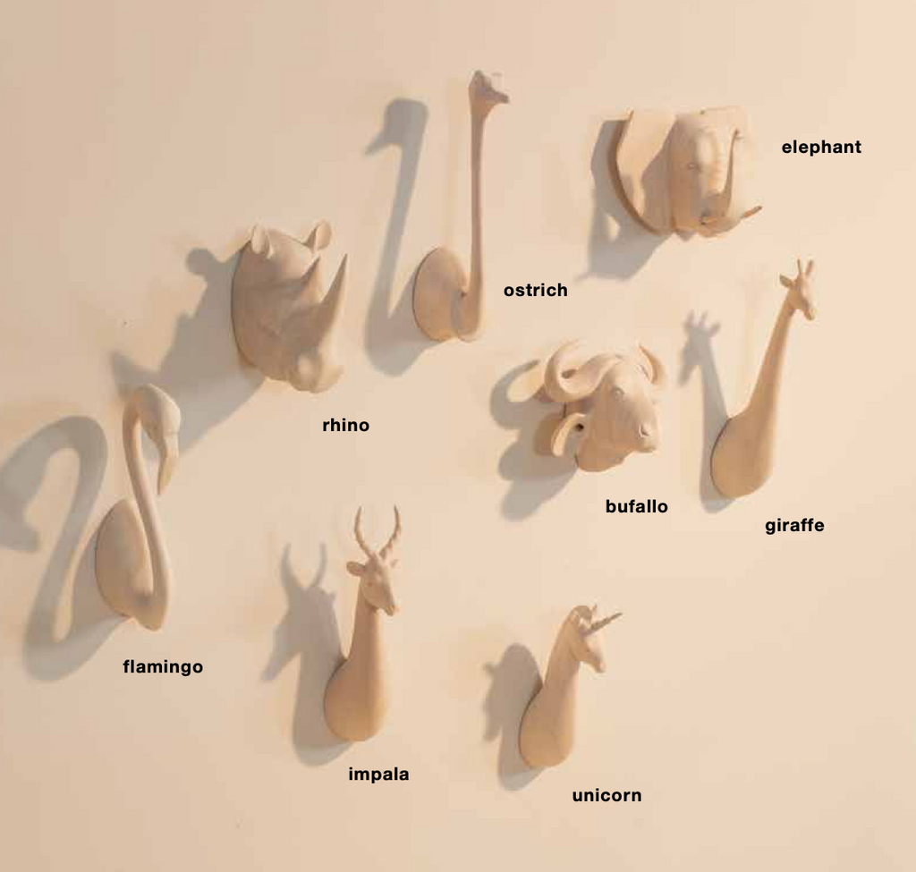 Wood Animal Heads
